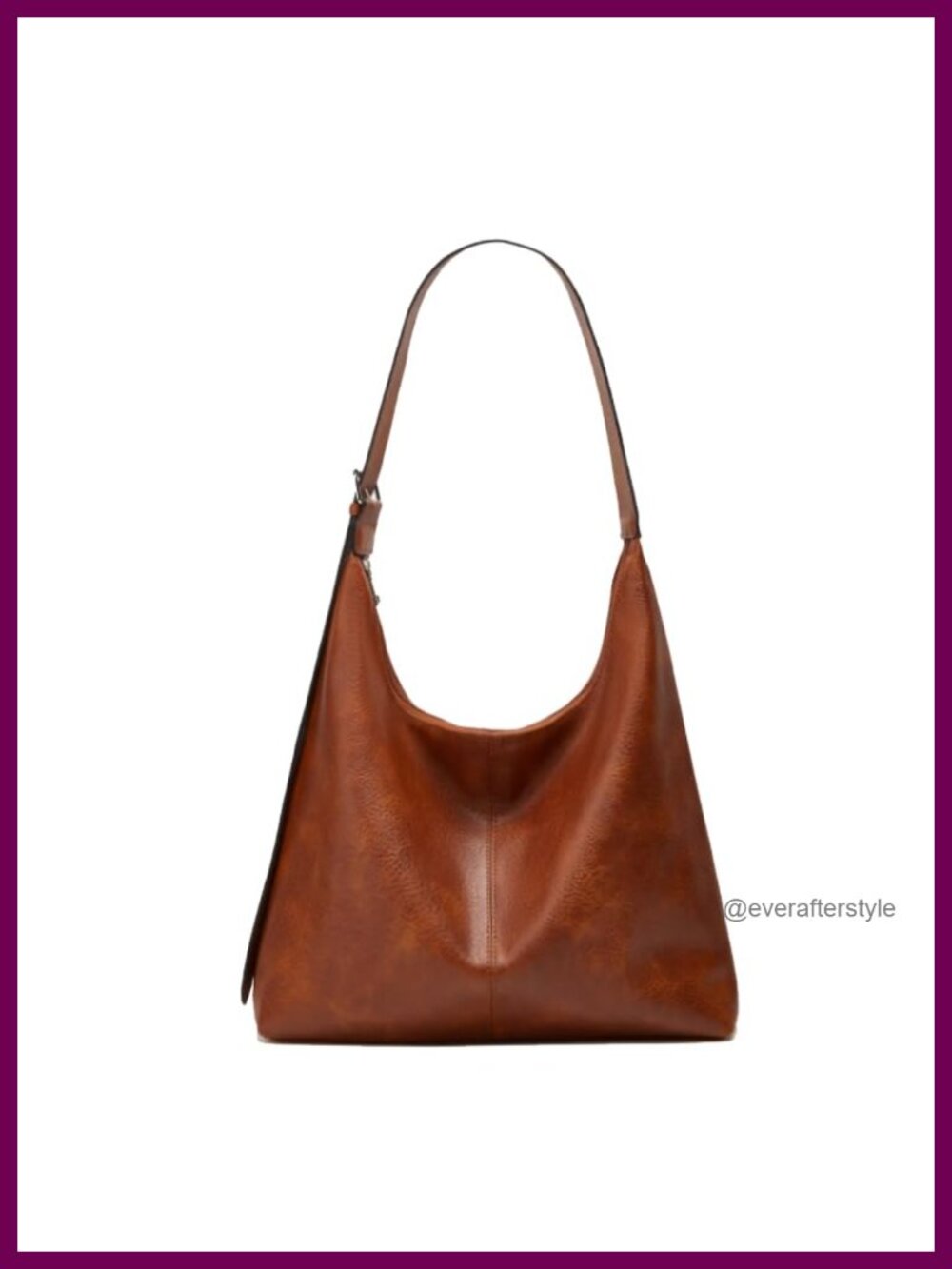 Large Hobo Bag Vegan Leather Slouchy Tote Shoulder Handbag for Women Travel